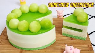 Lovely Fresh Honeydew Cheesecake Recipe [Subtitles] HNC Kitchen