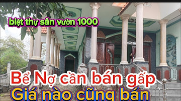 Biệt thự sân vườn cần đước Long An 1000m có 759mv thổ cư giá nhỉnh 4ty đường xe hơi