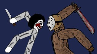 Jeff the killer vs Jason part 2 | Drawing Cartoons 2