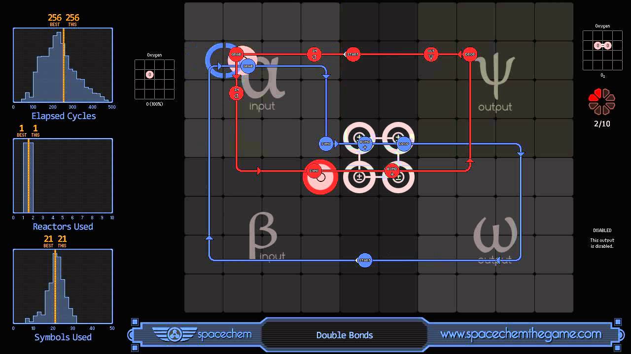 SpaceChem - Double Bonds (256/1/21)
