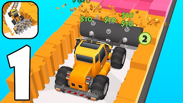 Merge Miner 3D - Gameplay Walkthrough Part 1 Merge drill then rock mine (Android,iOS)