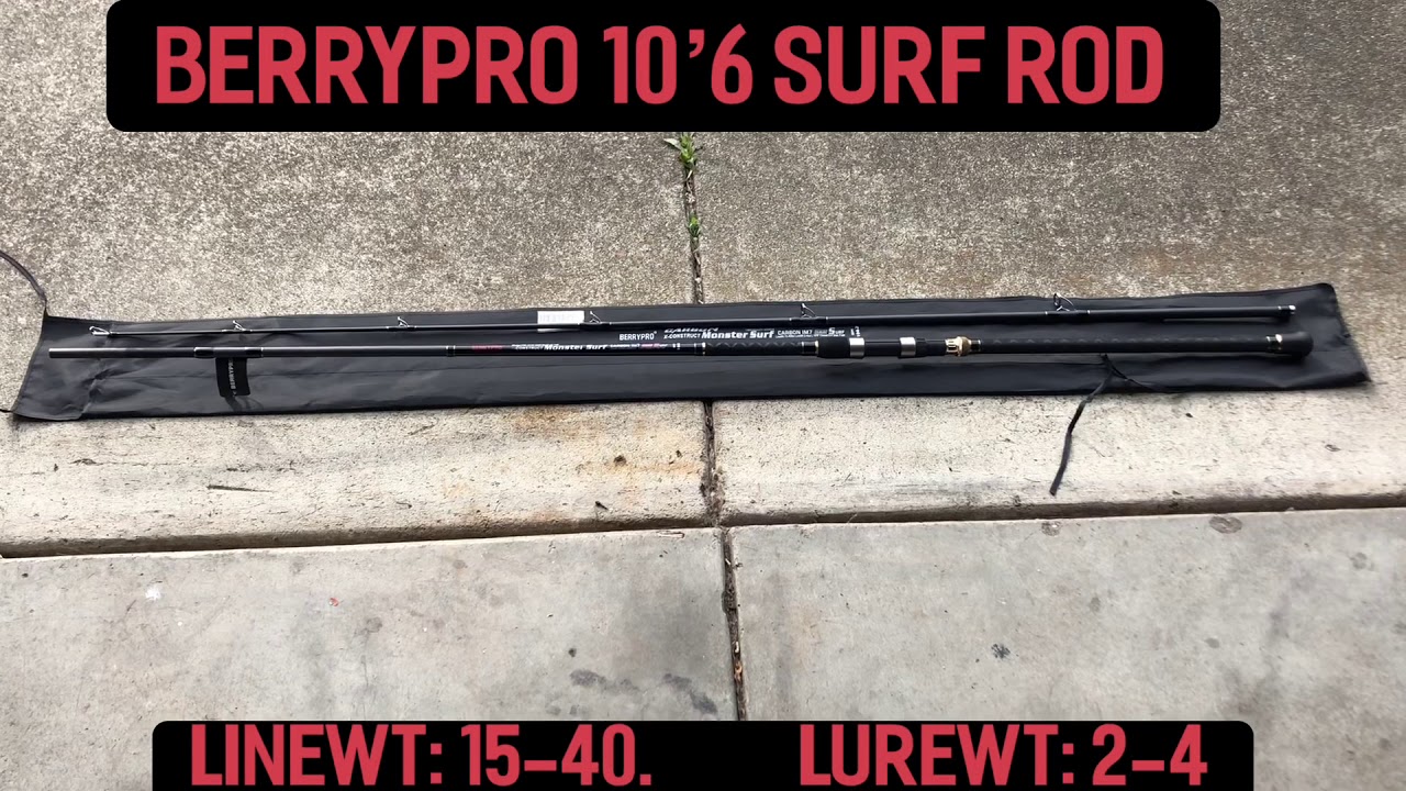 9-Feet & 10-Feet & 10.6-Feet & 11-Feet & 12-Feet & 13.3-Feet Berrypro Surf Spinning Fishing Rod Graphite Spinning Rod