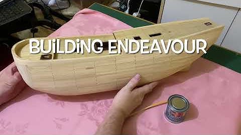 Building Endeavour Pt.29 (Start outer hull sheathing) Eaglemoss Kit.
