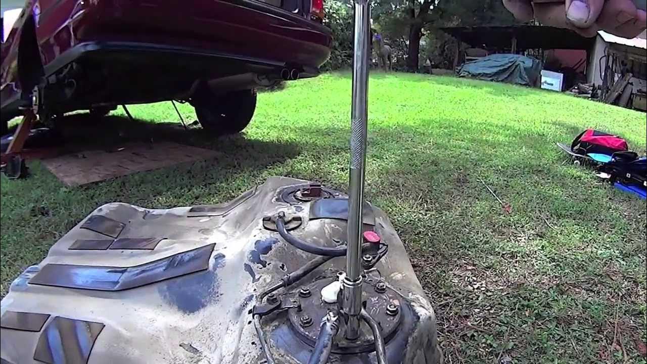 Honda Accord fuel pump and fuel tank removal - YouTube