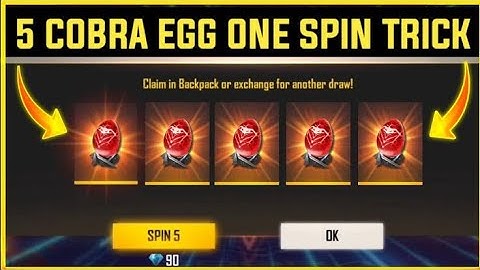 How to get Cobra egg token in one spin | Get Cobra egg in we 1 or 5 spin | Cobra rage bundle trick