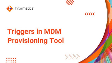 Triggers in MDM Provisioning Tool