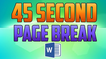 Word 2016 : How to Insert and Remove a Page Break