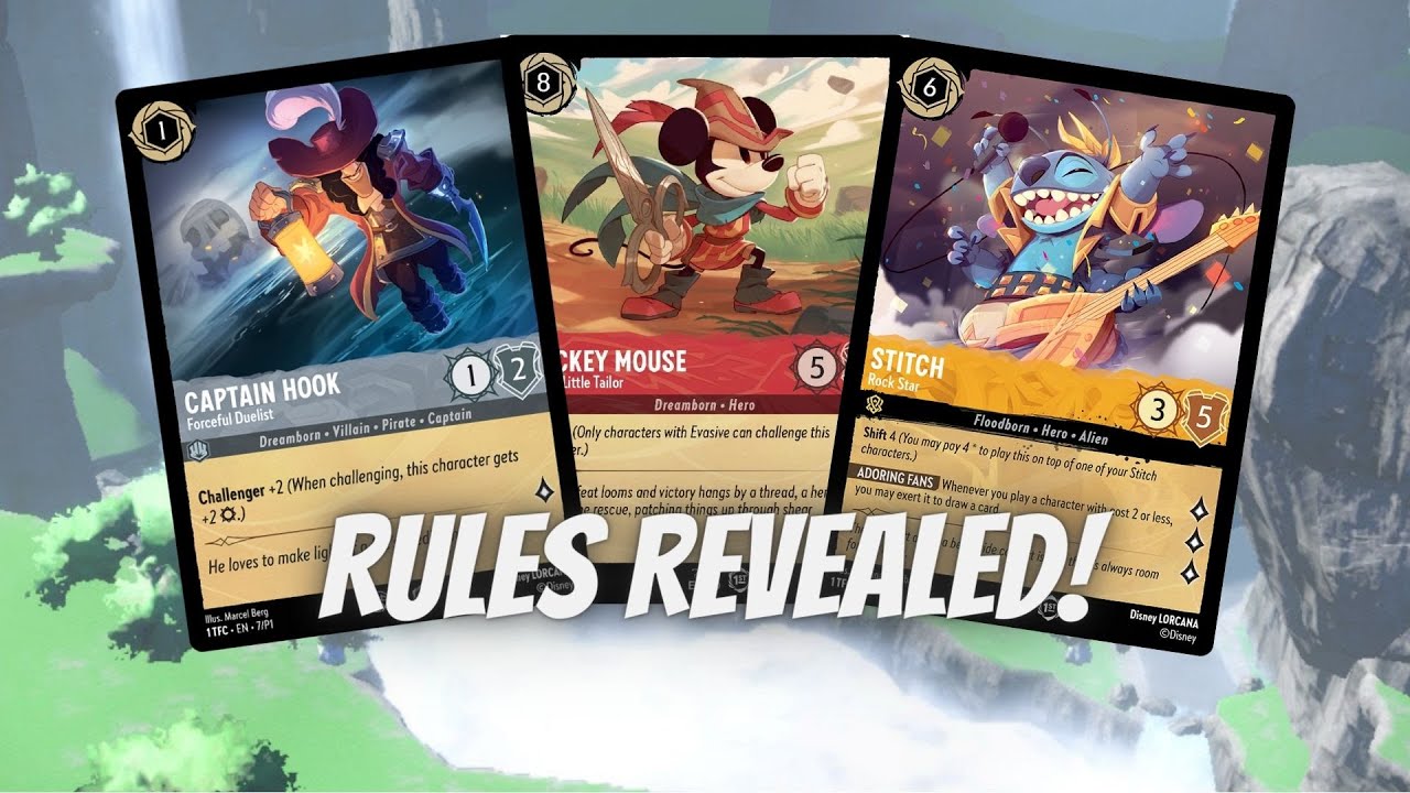 Disney Lorcana TCG Rules and First Card Impressions! 