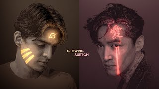 How To Edit GLOWING SKETCH Effect in PicsArt Mobile - Deny King