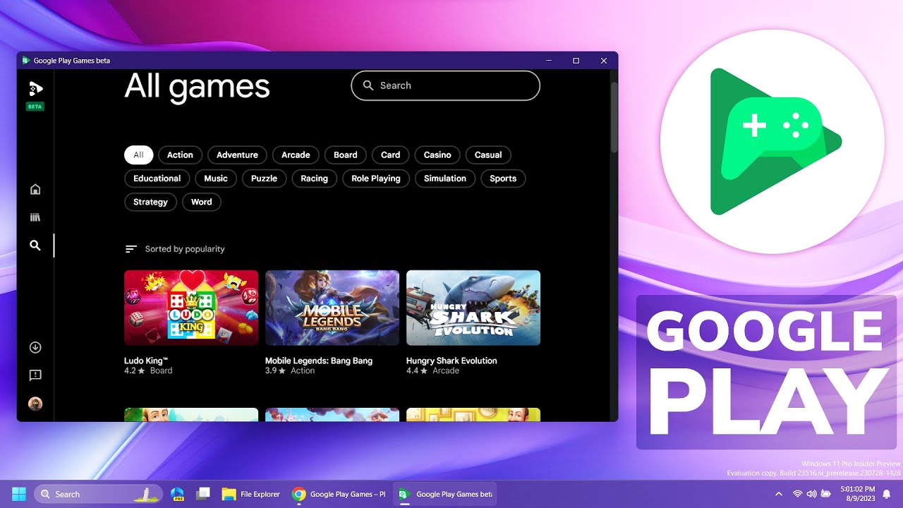 Google Play Games beta now on Windows desktops, if that's your thing