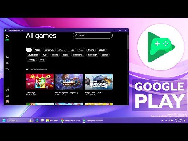 Google Play Games Finally! Released Beta Version For Windows 10 & 11 Let's  Try it 