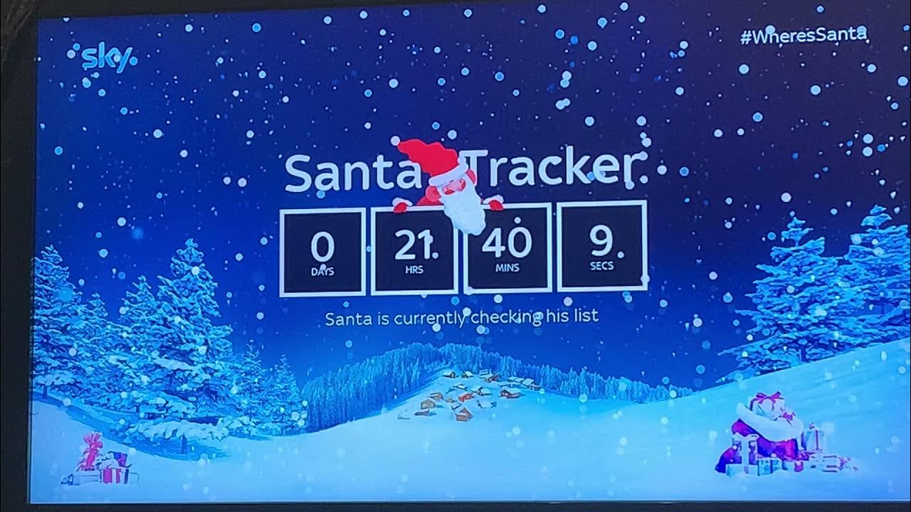 Santa tracking santatracker sky tv santas currently checking his list