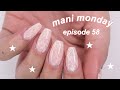 MANI MONDAY | rose quartz marble nails