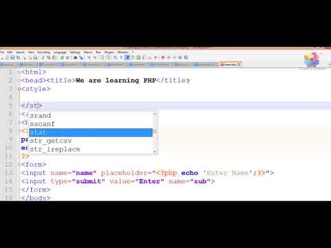Step by Step PHP tutorial - Printing First Statement - Part 2 - YouTube