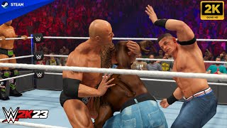 WWE 2K23 - John Cena & The Rock vs. The Miz & R Truth - Survivor Series