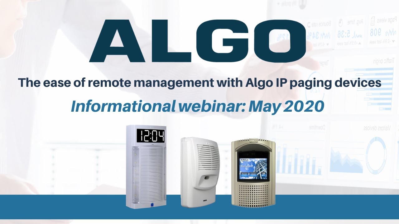 Algo Remote Management Webinar | May 2020 - YouTube