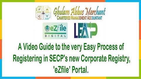 GUIDE TO EASY PROCESS OF REGISTERING IN SECP 