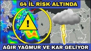 Hazir Olun Türki̇yeye Çok Ağir Bi̇r Yağmur Yaklaşiyor