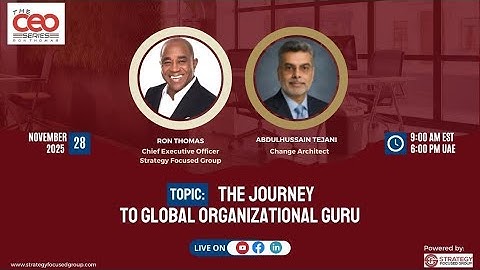 The CEO Series with AbdulHussan Tejani | Leadership, Business Growth & Success Insights