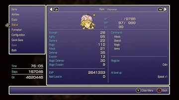 Final fantasy 6 Pixel Remaster Perfect Stats Leveling Relm