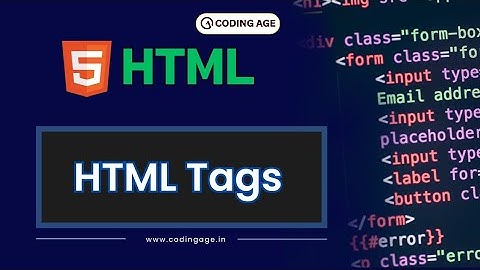 Html basic Tags for web development 2025 learn html tags