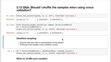 Should I shuffle samples with cross-validation?