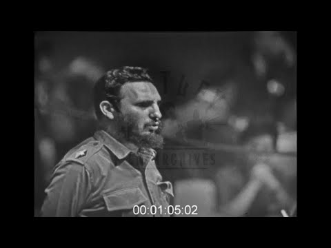 Fidel Castro gives Speech at U.N., 1960s - Film 1007901