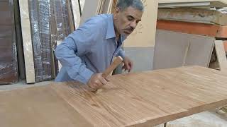 طريقة لصق القشرة علي الخشب بالطريقة الصحيحة How to stick the veneer on the wood the right way
