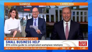 Interview with David Koch & Natalie Barr, Sunrise, Channel 7 (15 June 2021)