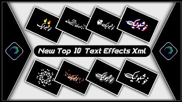 Top 10 Urdu Text Animation Presets🥀New Text Effect Alightmotion Xml|Text Effect Preset🍬Khushboo Tech