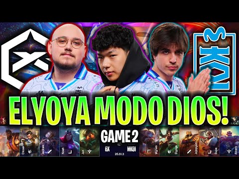 ELYOYA ACTIVA EL MODO DIOS CON MOVISTAR KOI! | KOI vs GX RESUMEN GAME 2 LEC INVIERNO PLAYOFFS 2025