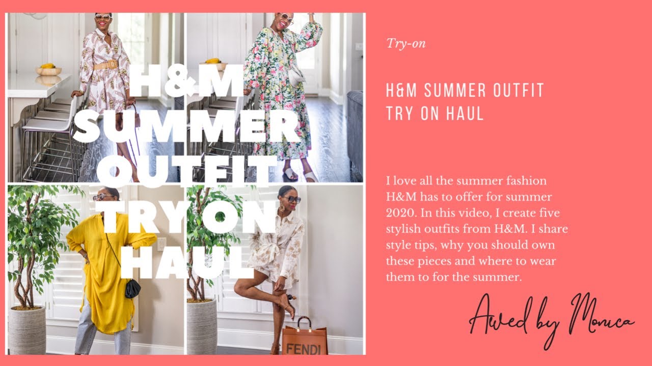 H&M SUMMER OUTFIT TRY ON HAUL - YouTube