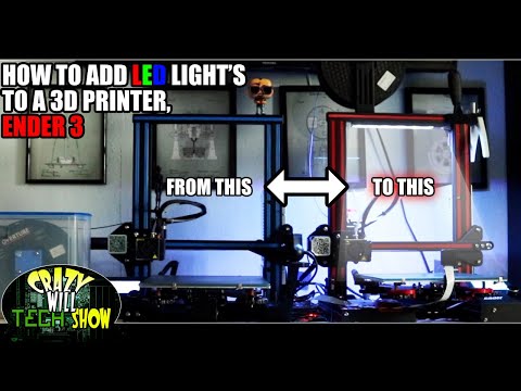 How to add LED light's to a 3D printer, Ender 3 