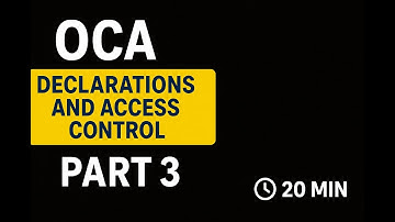 Declaraciones y Control de Acceso en Java (OCA 1Z0-808) - Parte 3 [Ejercicios Resueltos]