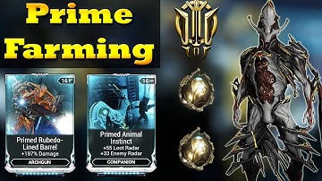 Warframe | Farming For Prime Mods Weapons Warframes and Ducats!