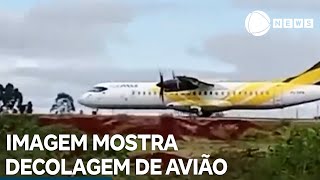 Thumbnail for Imagem mostra decolagem de avião no Aeroporto de Cascavel