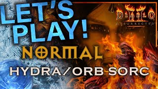 Let's Play Diablo 2 - Hydra\/Frozen Orb Sorceress | Part Normal