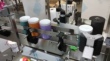 Enos T2 הדבקה על צנצנות פלסטיק עגולות