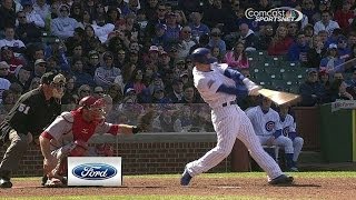 CIN@CHC: Barney pads lead with two-run homer