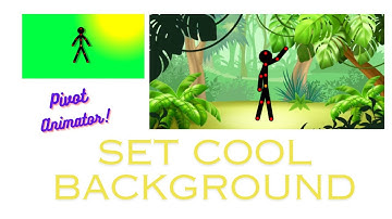 How to set Background in Pivot Animator - Animation without coding for kids