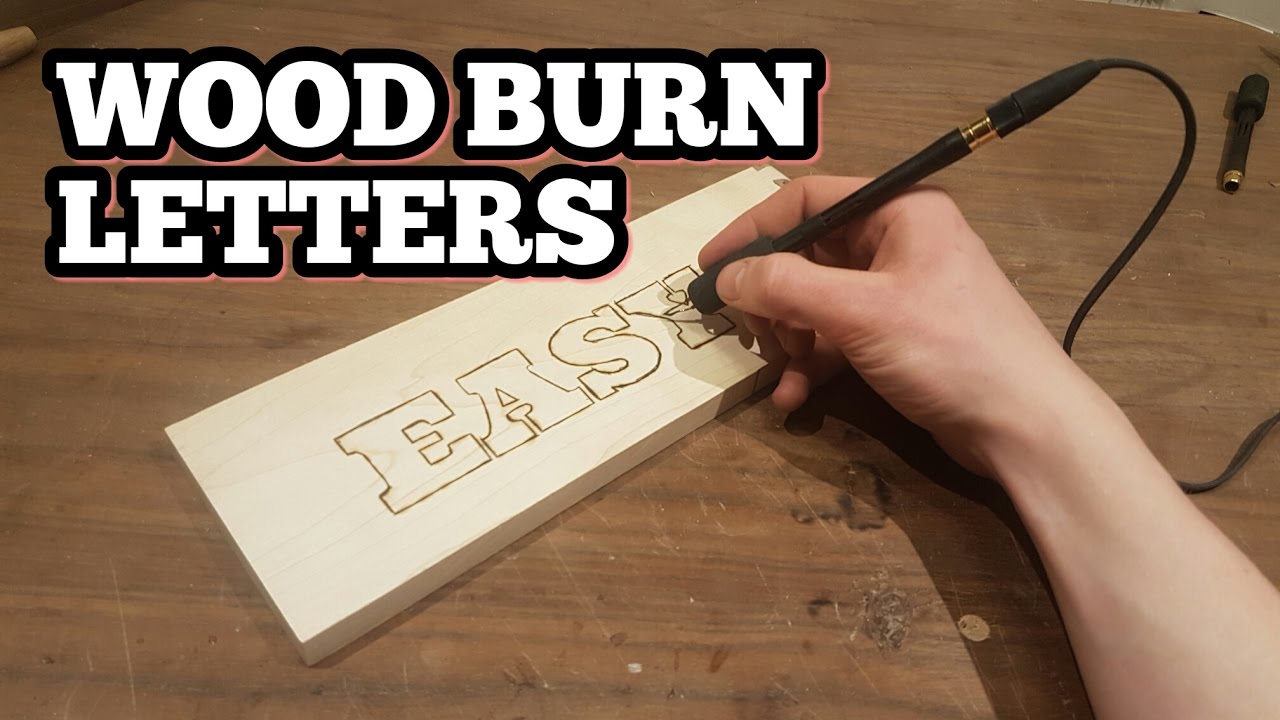 How to Wood Burn Letters by Pyrocrafters 