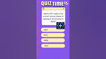 Do you know the new telemedicine cpt codes for 2025?  ﻿#cpcexamtips  ﻿#cpcexam  #quiz #medicalcoder