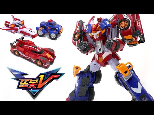 全合体前のおさらい】トボットV 三体合体マスターV【TOBOT V/MasterV