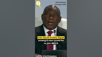 BRICS Summit 2023: Iran, Saudi Arabia, Egypt Among Six New Countries Invited to Join Bloc