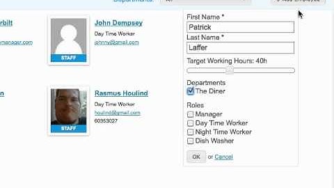 Create Employees - Employee Scheduling Software