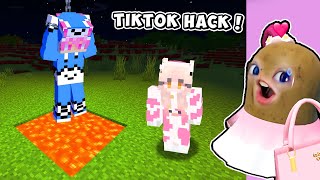 MOMON HUKUM ATUN PAKAI TIKTOK HACK!! SUPAYA ATUN KAPOK... ft @BANGJBLOX  | MINECRAFT