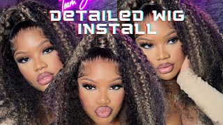 Master Your Wig Install With Me 👩🏽‍🏫 | Affordable Kinky Curly Wig FT. Nadula