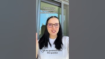 "How do I turn my hobby into a profitable biz?" 🤑