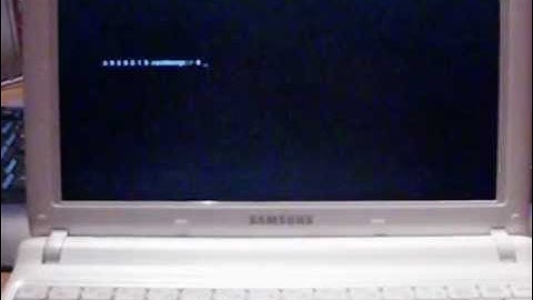 Android x86 RC 2 on Samsung N150 netbook, boot