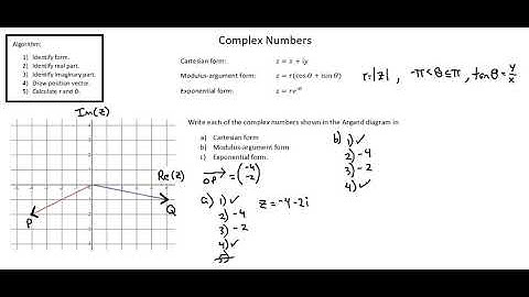 A-level Mathematics 9709: Argand diagrams and representations of complex numbers part 1